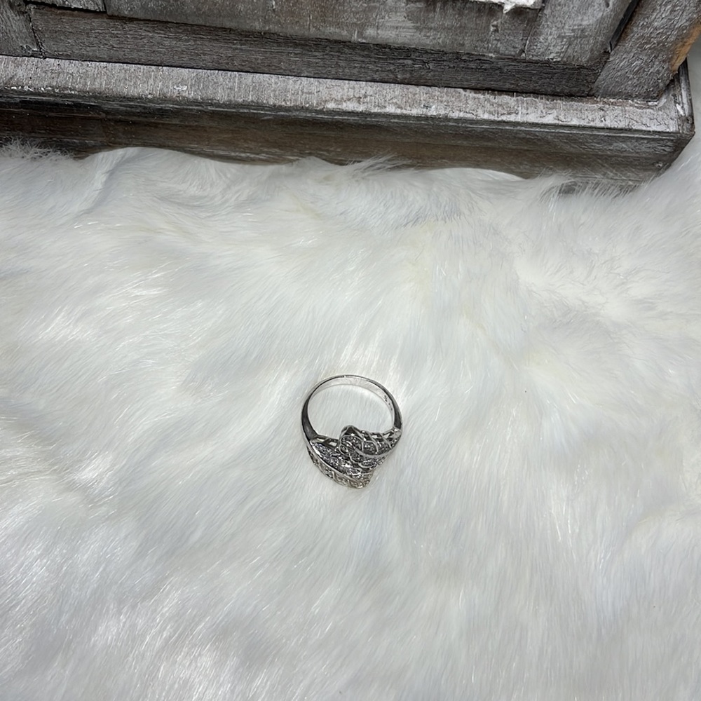 .925 Sterling Silver Leaf Ring - image 3